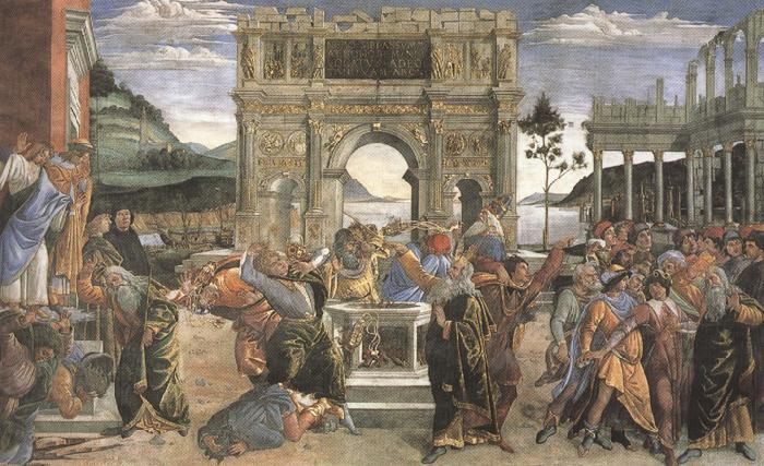 Sandro Botticelli Punishment of the Rebels (mk36) France oil painting art